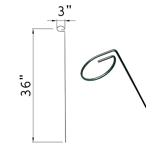 Tingyuan 36 Inches Single Stem Plant Support Stakes Steel Garden Stakes, Pack Of 20 #TOP2