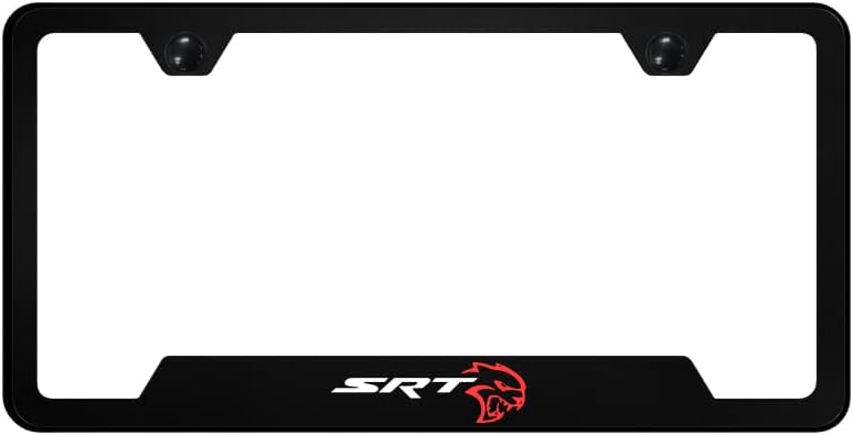 Ram Liscense Plate Frame Dodge Challenger RT Classic In Red Black - Foto 11