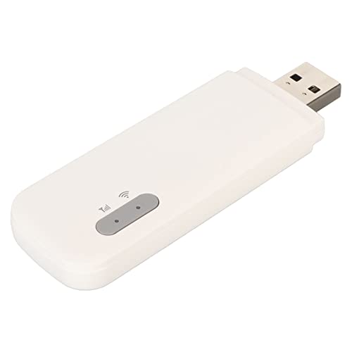 Image of 4G USB WiFi, Micro SIM Card Card Slot, Portable 4G WiFi Router, Holds Up to 10 WiFi Users, 4G Mobile WiFi, Plug and Play for Cell Phones, Laptops, Computers, Smart Tvs（White）