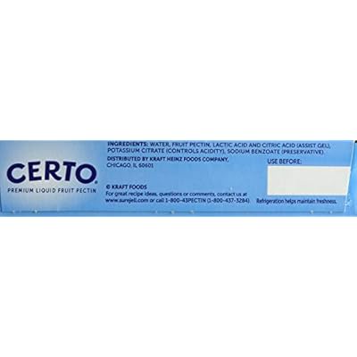 قائمة جديدة Sure-Jell Certo Premium Liquid Fruit Pectin Value Pack، 2 Boxes، 4 Pouches