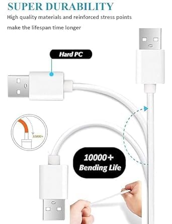 Image of THE BATTERY STORE 33W Type-C Usb Cable For Xiaomi Mi 10,Mi 10T Pro,Mi 10T,Redmi Note 9 Pro Max,K20,Note 9 Pro,Note 9 Pro Max,Note 8 Pro,Note 8 Pro,Note 9 (1 Meter)(Vip-47)