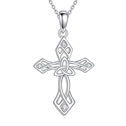 MOLICACI S925 �V���o�[ �N���X�l�b�N���X �ޏ��p�A0.37�J���b�g �l�H�_�C�������h �M�� �N���X�l�b�N���X 925�X�^�[�����O�V���o�[ �����p �� �a���� �N���X�}�X ���� ���f�B�[�X 18+2�C���`, 18+2 inches, �X�^�[����