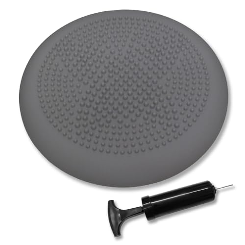 DABADA（ダバダ） バランスディスク バランスクッション 体幹クッション ポンプ付き (グレー(マット))の商品画像（Amazon）