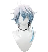 Amazon.co.jp: コスプレウィッグ ネット付き ショート 水色 レイ