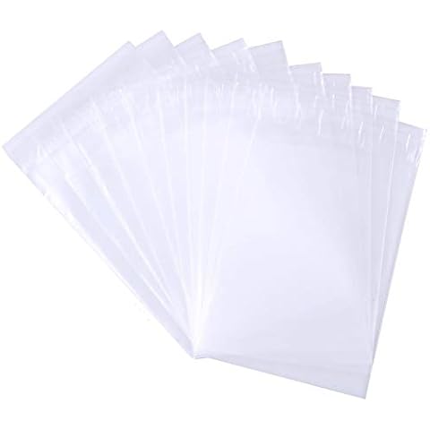 Pimoys 28x40 cm 20Pcs Clear Plastic Bags Resealable Ziplock Storage Poly Bags for Storage Household Kitchen Sundries Clothing Packaging Cover