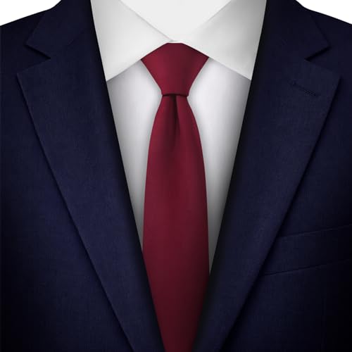 Image of Jacob Alexander Men's Skinny Width 2 inch Solid Color Tie