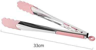 Kitchenware Dana Carrie Silicone spatula non-stick inner pot shovels high temperature resistant teaspoon of household food clips kitchen cooking utensils, food clip - Pink