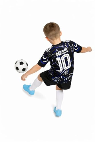 Image of Messi 10 Home Football Jersey T-Shirt((Kid's,Boy's & Men)
