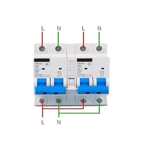 Interruptor de transferencia manual solar CB-60G 2P con doble potencia continua 3