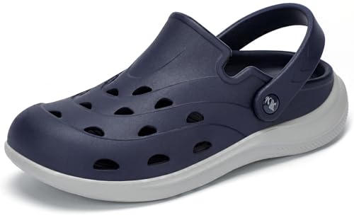 Kricely Clogs for Men with Arch Support Shower Hiking Sandals for Beach Water, Recovery Plantar Fasciitis Orthotic Slides