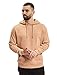 Produktbild Urban Classics Herren Kapuzenpullover Basic Sweat Hoodie, einfarbiger Kapuzensweater mit Känguru Tasche, Kapuze verstellbar - Farbe amber, Größe S