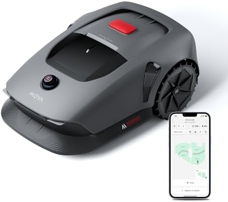 Mova 600 Trimmer Robot Kit, UltraView Wireless Configuration and Accurate Mapping up to 800 m², Intelligent Obstacle Evasion, U-Shape Cutting, Quiet ...