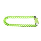 Collar con candado de plata de ley 925 para mujeres y hombres, candado de cadena, collares con colgante de hebilla larga y gruesa, mujeres, collar, hombres