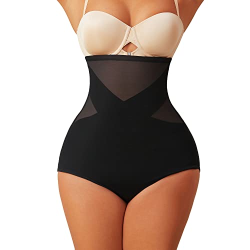 Movwin Women Shapewear Tummy Control Panties High Waisted Body Shaper Slimming Briefs Underwear Black Small #TOP8