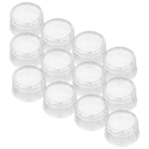 Toyvian 20 Tapas para Coctelera Antiderrames, Tapas para Vasos Mezcladores de Bebidas, Cubierta para Batidoras de Leche y Té Leche, Tamaño Estándar, Color Transparente, Uso en Preparación