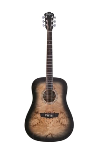 Washburn Deep Forest Burl D Acoustic Guitar, Black Fade (DFBDB)