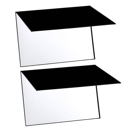 MUELODSIC Riflettore per Fotografia Pieghevole Formato A4 2 Pezzi Pannello Riflettente per Illuminazione Luce Morbida e Contrasto per Foto Alimenti Gioielli