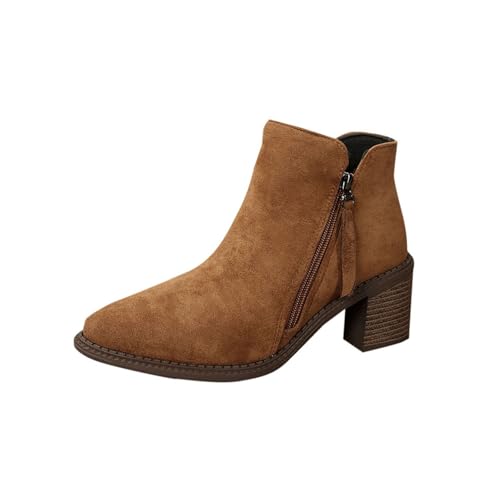 Bottines d'hiver avec fermeture éclair latérale faciles à enfiler au quotidien