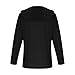 Unisex Kids UPF 50+ Hoodie with Face Mask Ice Silk Long Sleeve Rash Guard Swim Tops Cooling Hiking Shirts 4-15 Years Black