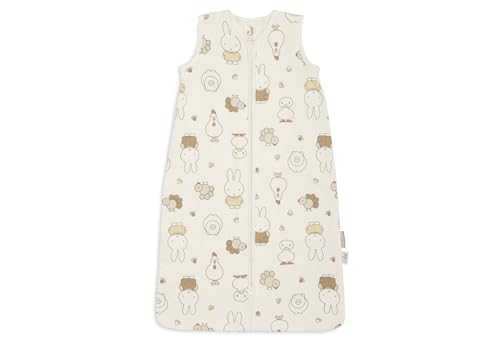 Jollein Saco de Dormir para bebé Jersey – 110 cm – Miffy Family Farm – 100% algodón – 0,5 TOG – Saco de Dormir de Verano para bebé – con Cremallera – Certificado Oeko-Tex
