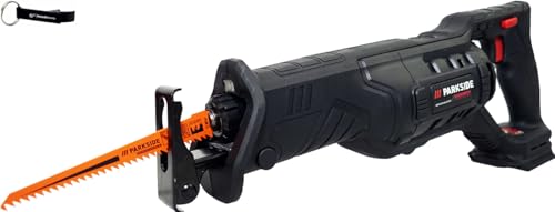 HEADNMORE® Bundle PARKSIDE PERFORMANCE® - Sierra sable con batería de 20 V, 28 mm, hub PSSAP 2028 (sin batería) + llavero