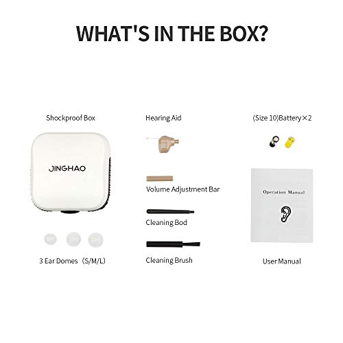 Hearing Aid Sound Amplifier Mini Ear Hearing Amplifier Half Penny Sized Noise Reduction and Feedback Cancellation Ear Amplifier for Seniors and Adult with Battery Size 10 - Thumbnail 5
