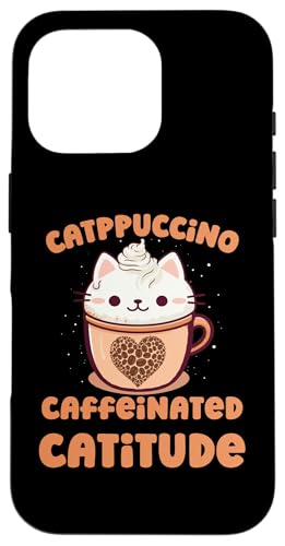 Catppuccino JtFC Catitude ʔ JCC R[q[ L X}zP[X iPhone 16 Pro p