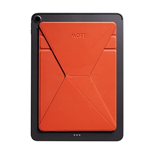 MOFT X iPadスタンド タブレットスタンド 9.7インチ/10.2インチ/10.5インチ/12.9インチに対応 iPad Air 第5世代(2022年発売)に対応 極薄 超軽量 折りたたみ 角度調整可能 収納便利 持ち運び便利 国内正規代理店（オレンジ）