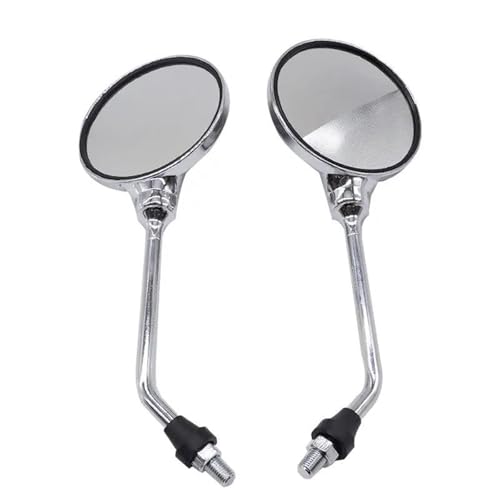 ABS 8 10MM Motorrad Rückspiegel Retro Seite Spiegel Universal Für Yamaha YBR125