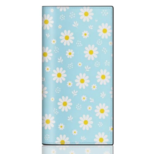 CASMONAL Daisy Checkbook Covers for Personal, Check Book Holder