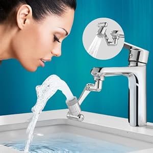 1080° Rotating Swivel Faucet Tap Extension 2 Modes Water Faucet, Adjustable Head Nozzle Adapter Splash-Proof Hose Aerator Filter Extender Sprayer for Kitchen, Bathroom, (B0CW3K3GG4) Amazon Price History, Amazon Price Tracker