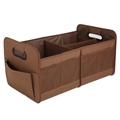 Trunk Organizer,Large Heavy Duty Oxford Foldable Bin - Trunk Storage | for Interior Backseat Camping Travel Gear Blanket Toy Entryway Living Room