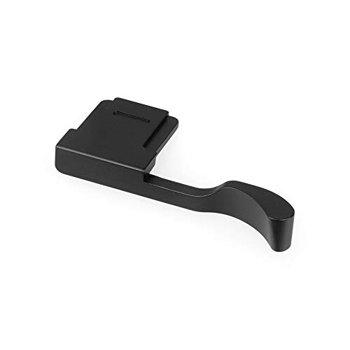 EWOOP FJ-X100V Daumengriff, Daumenstütze für Fujifilm Fuji X100V, bessere Balance und Griffigkeit, schwarzer Kameragriff aus Metall, Einhandbedienung, einfacher Zugriff auf die Taste Cover