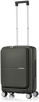 （15:30時点） [サムソナイト] スーツケース キャリーケース フラットフォーム FLATFORM スピナー66 EXP Mサイズ 4-6泊 中型 フラットトップ開閉 軽量 エキスパンダブル 拡張機能付き TSAロック サイドキャリーハンドル付き 77/92L 66cm 4.4kg ダークモス