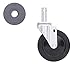 METRO 4LD 4" Resilient Rubber Swivel Stem Caster for Super Erecta Industrial Wire Shelving Racks