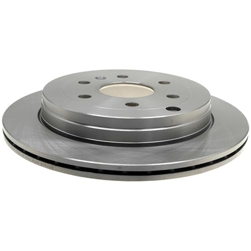 Image of ACDelco Silver Rear Brake Rotor 18A2543A | GM 19255508 Brake Rotors for Select Buick Enclave, Chevrolet Traverse, Chevy, Saturn, GMC Acadia and more