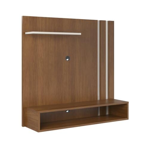 Painel Para TV 32 Polegadas Com 2 Nichos - LOJAS GK - AM cor:freijó