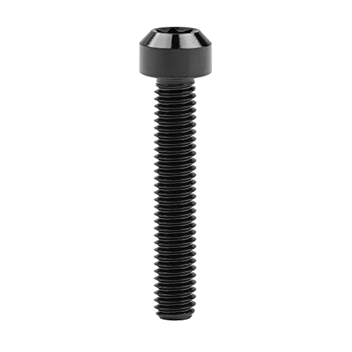 Image of Titanium Torx Square Head M6 x 10 15 20 25 30 35 40 45 50 60 65 70 80mm Screw Pack of 5 (Black, M6x35mm)