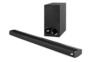 Polk Audio Signa S2 Soundbar with Subwoofer, HDMI ARC, Soundbar for TV with Bluetooth, Dolby Digital, AUX, Optical Input, Black