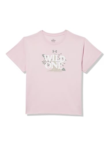Under Armour Girls' Short Sleeve Shirt, Crewneck, Lightweight and Breathable Athletic-t-shirts