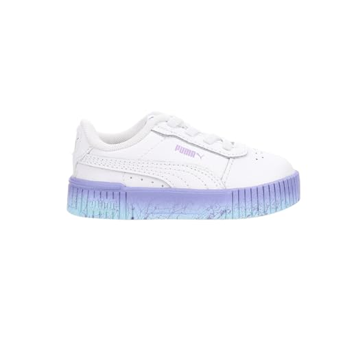 PUMA Toddler Girls Carina 2.0 Speckle Fade Slip On Sneakers Shoes Casual - Purple, White - Main Image