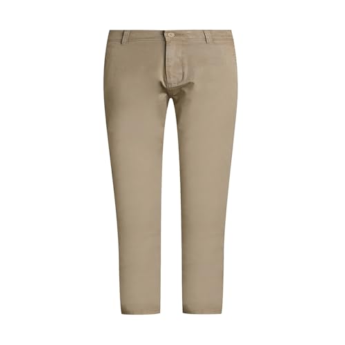 Image of BASICS Premium Cotton Stretch Formal Trousers for Men | Office Pants