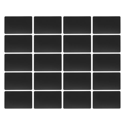 Cartes de visite vierges en aluminium noir de 0.8mm finition premium