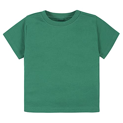 Image of Gerber Baby & Toddler 5-Pack Solid Short Sleeve T-Shirts Jersey 160 GSM