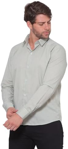 Camisa Social Masculina Premium Tipo Linho Executiva Trabalho