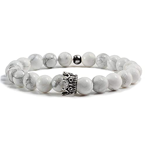 Bracelet élastique de Yoga en Pierre de Lave MOCHAMIK pour un Style Quotidien Zen