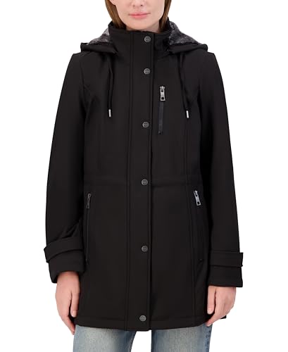 Nautica womens Coat - Midweight Softshell - Water Resistant Jacket for Women (Xxs-xxl)