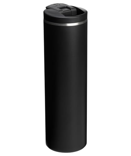 Image of STANLEY Transit FlipTop Mug | Leakproof Coffee Travel Cup | Vacuum Insulated Stainless Steel | Stays Hot or Cold for Hours | BPA-Free | 20 oz | Black 2.0