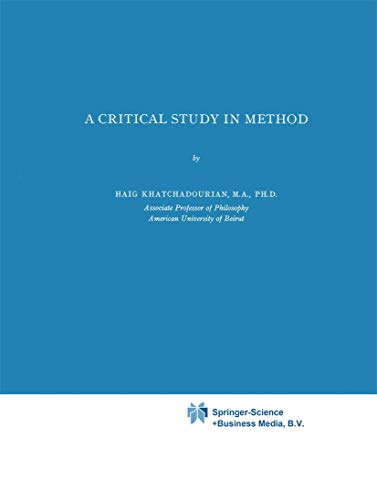 A Critical Study in Method view 2
