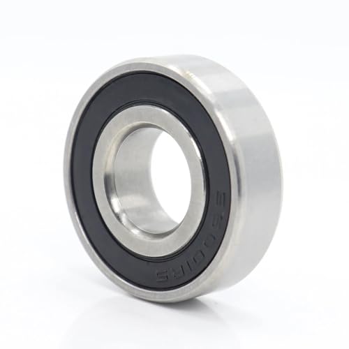 SHAFACIAL rodamientos cerámicos híbridos Cojinetes 6001 (1 Pieza) 12 * 28 * 8 mm Rueda de buje de Bicicleta Híbrida 440C Anillos de Acero Inoxidable con Bolas de cerámica Si3N4 Cojinete S6001